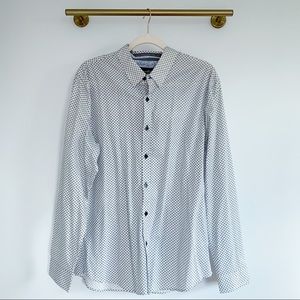 Geometric Print Coastal Button Down